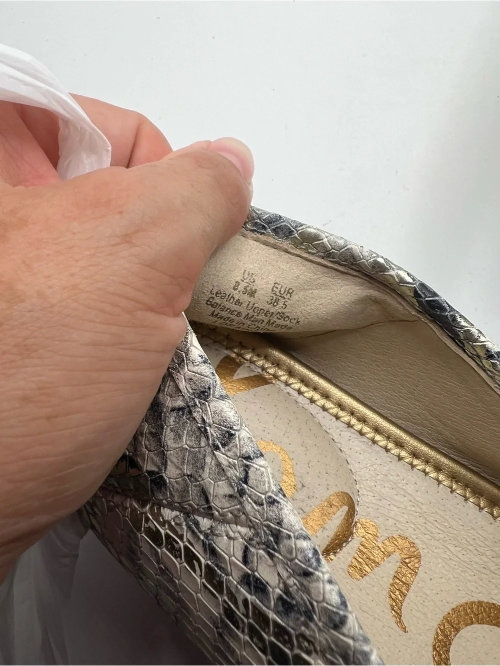 Sam Edelman Loraine Stone Almond Toe Slip On Mocasines